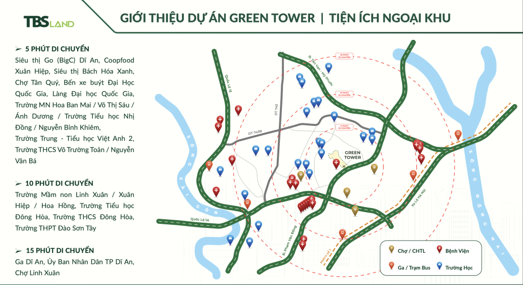 Tiện ích ngoại khu Green Skyline | TBS Land