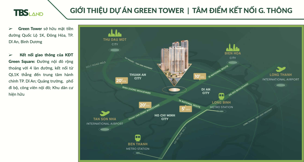 Vị trí căn hộ Green Skyline | TBS Land